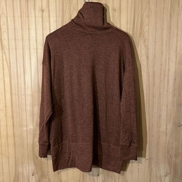 Old Navy Women’s Size XL Rust Black Cowl Neck Get After It Activewear - Picture 2 of 4